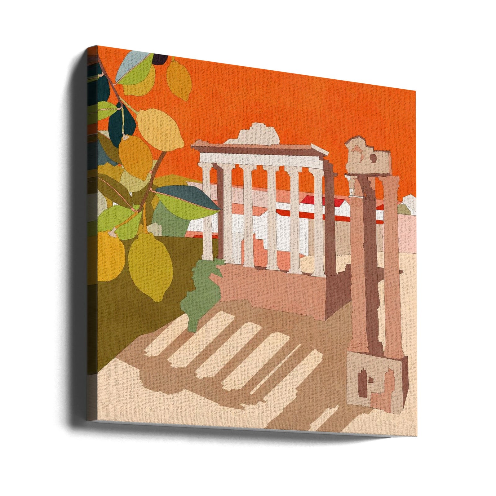 Rom 3 - Square Stretched Canvas, Poster or Fine Art Print I Heart Wall Art