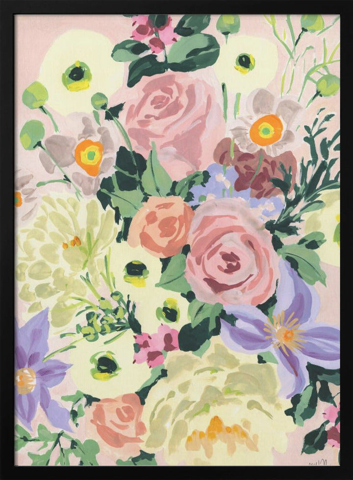 Romantic Bouqet - Stretched Canvas, Poster or Fine Art Print I Heart Wall Art