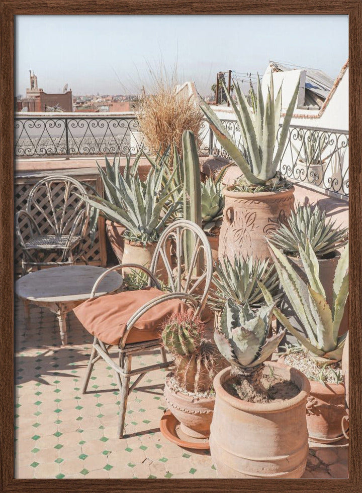 Rooftop in Marrakech - Stretched Canvas, Poster or Fine Art Print I Heart Wall Art
