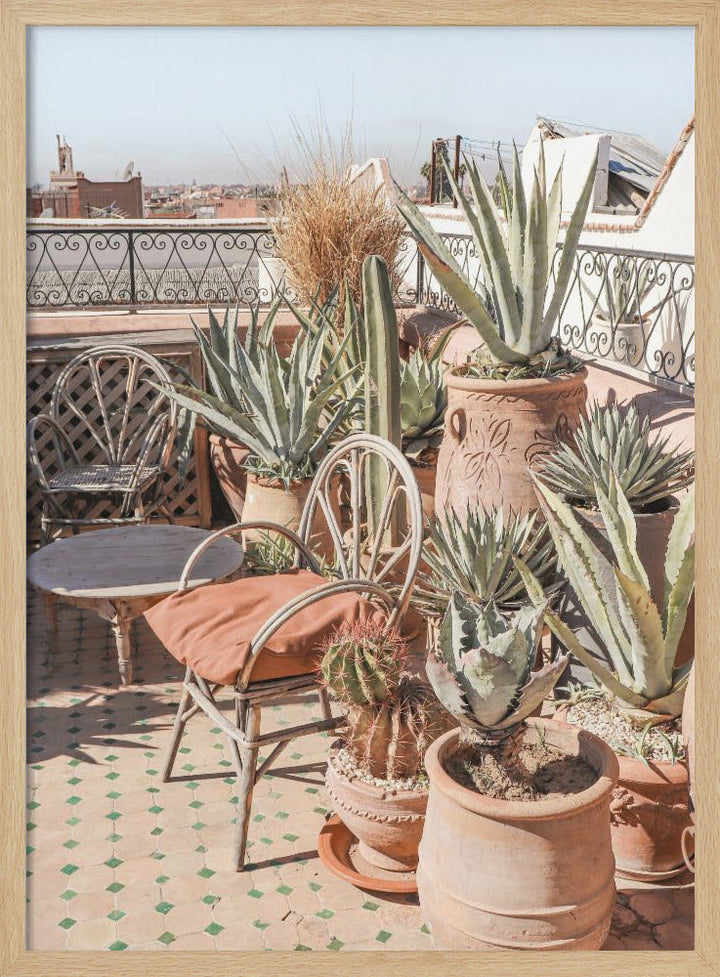 Rooftop in Marrakech - Stretched Canvas, Poster or Fine Art Print I Heart Wall Art
