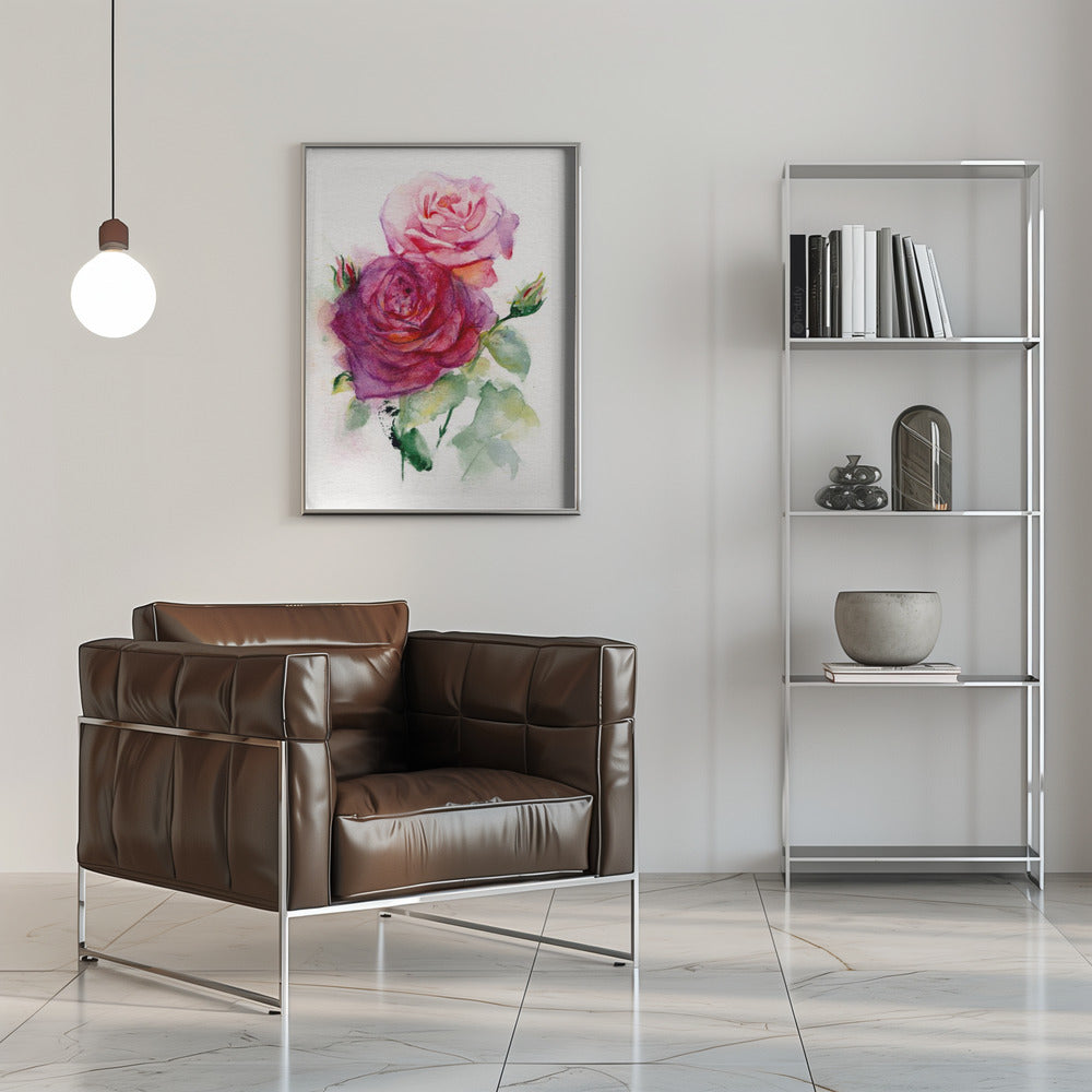 Rose June - Stretched Canvas, Poster or Fine Art Print I Heart Wall Art