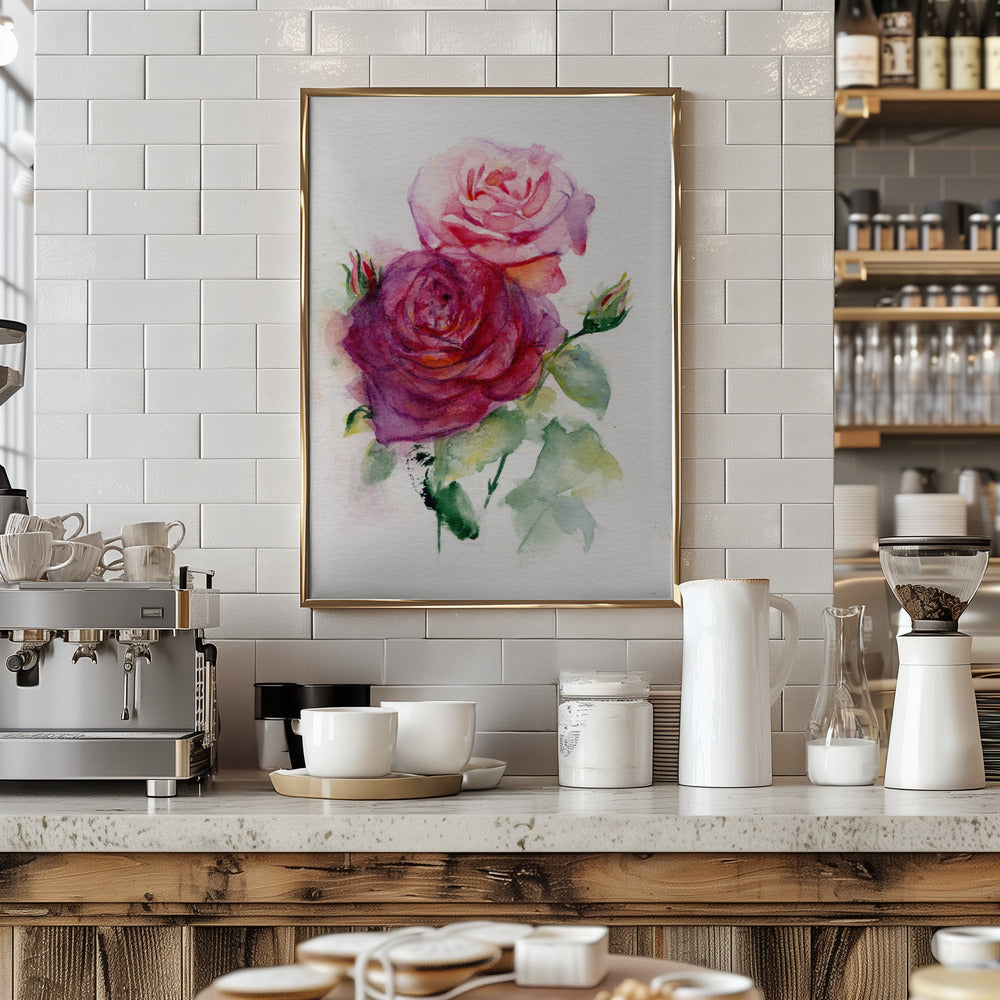 Rose June - Stretched Canvas, Poster or Fine Art Print I Heart Wall Art