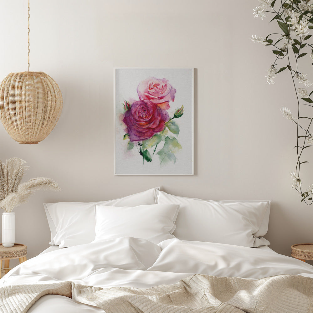 Rose June - Stretched Canvas, Poster or Fine Art Print I Heart Wall Art