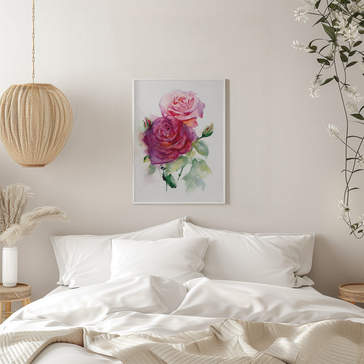 Rose June - Stretched Canvas, Poster or Fine Art Print I Heart Wall Art