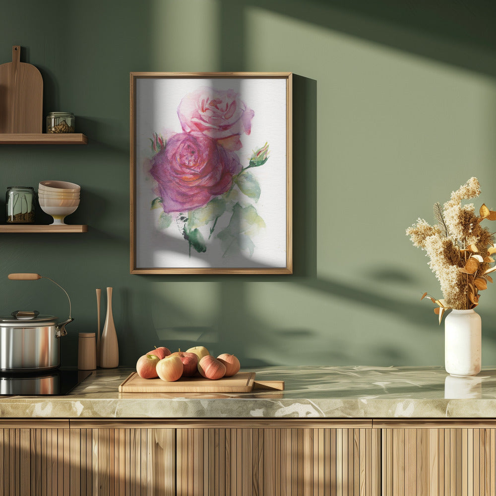 Rose June - Stretched Canvas, Poster or Fine Art Print I Heart Wall Art