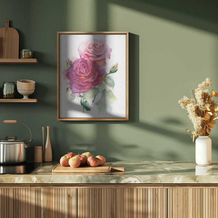 Rose June - Stretched Canvas, Poster or Fine Art Print I Heart Wall Art