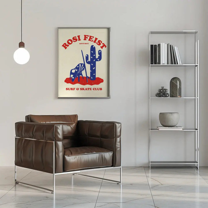 Rosi Feist Surf &amp; Skate Club - Stretched Canvas, Poster or Fine Art Print I Heart Wall Art