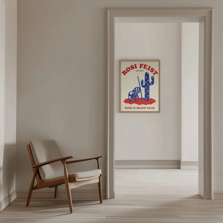 Rosi Feist Surf &amp; Skate Club - Stretched Canvas, Poster or Fine Art Print I Heart Wall Art