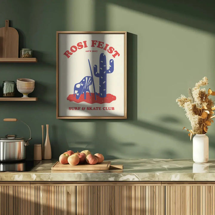 Rosi Feist Surf &amp; Skate Club - Stretched Canvas, Poster or Fine Art Print I Heart Wall Art