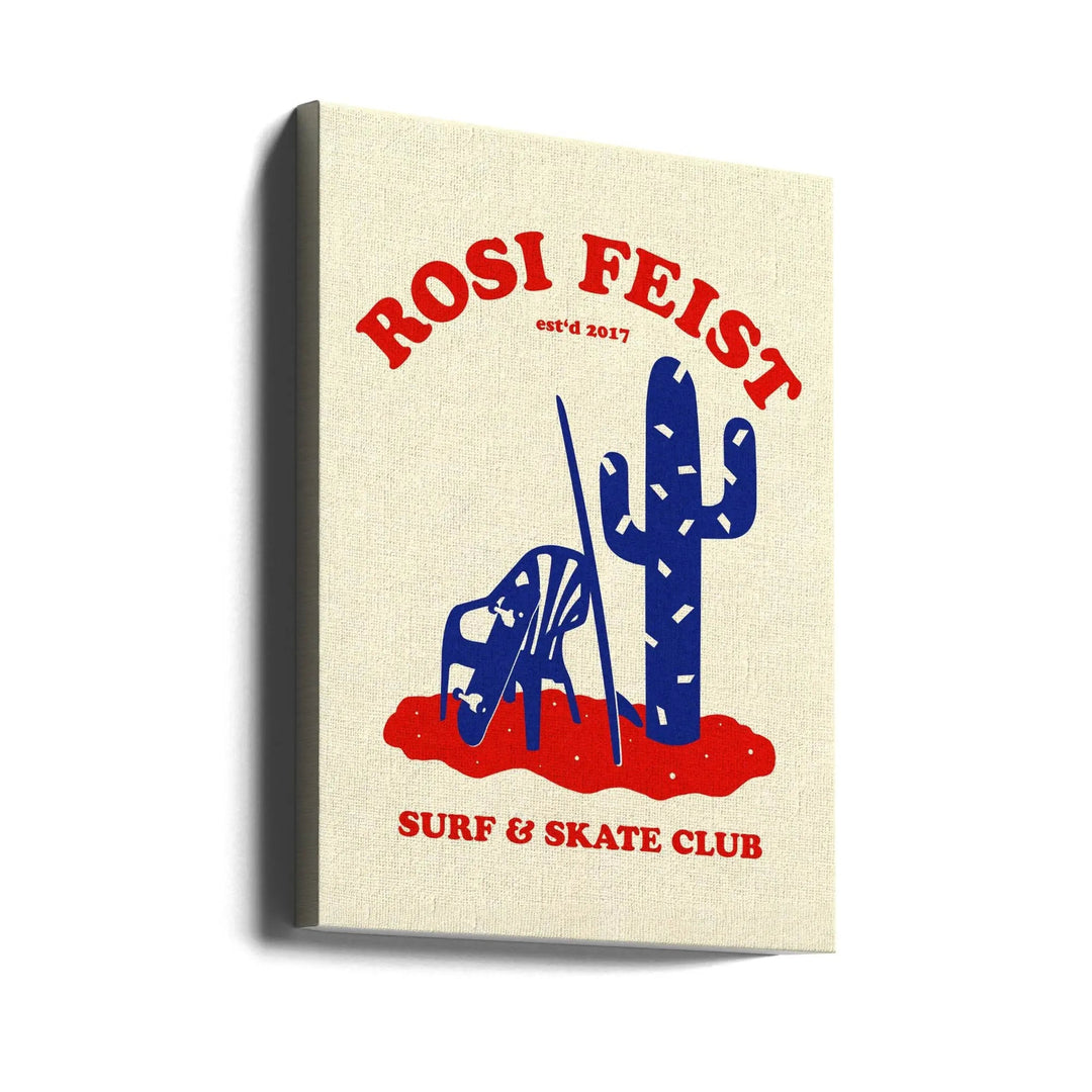 Rosi Feist Surf &amp; Skate Club - Stretched Canvas, Poster or Fine Art Print I Heart Wall Art