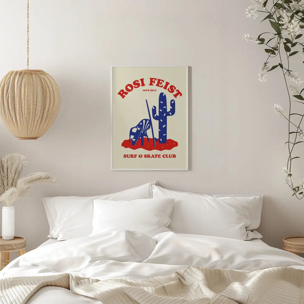 Rosi Feist Surf &amp; Skate Club - Stretched Canvas, Poster or Fine Art Print I Heart Wall Art
