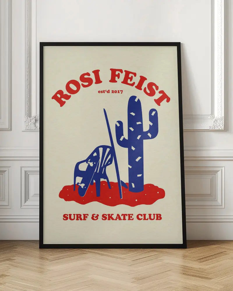 Rosi Feist Surf &amp; Skate Club - Stretched Canvas, Poster or Fine Art Print I Heart Wall Art