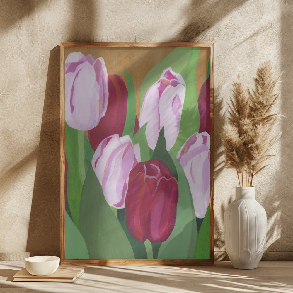 Rosor - Square Stretched Canvas, Poster or Fine Art Print - I Heart Wall Art - Poster Print, Canvas Print or Framed Art Print