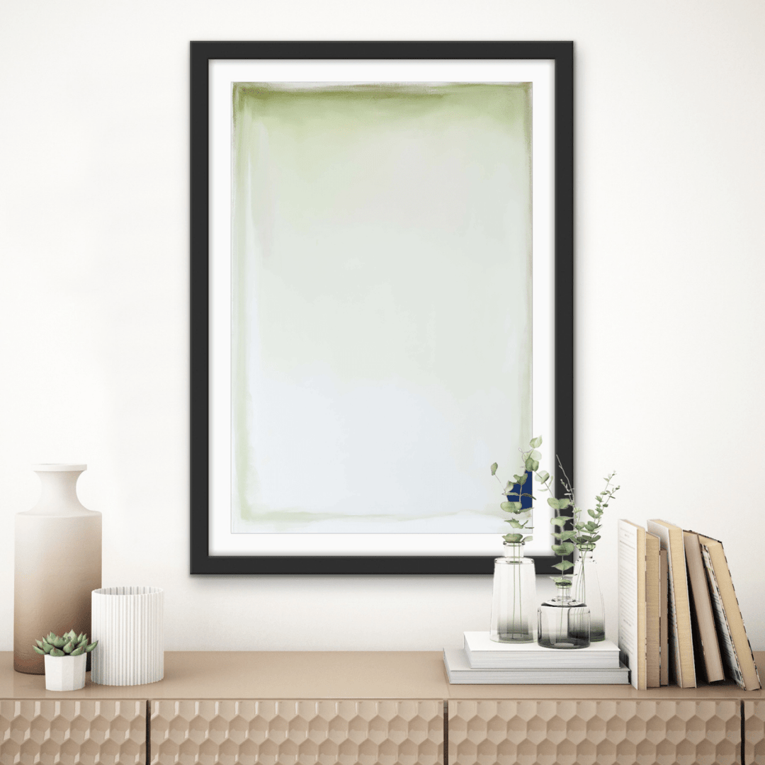 Rosyln - Green Modern Abstract Stretched Canvas or Wall Art Print - I Heart Wall Art - Poster Print, Canvas Print or Framed Art Print