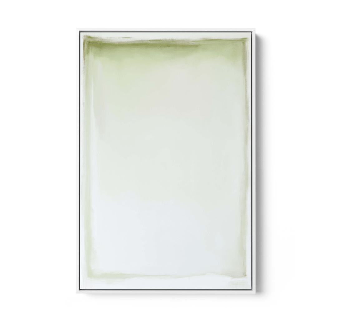 Rosyln - Green Modern Abstract Stretched Canvas or Wall Art Print - I Heart Wall Art - Poster Print, Canvas Print or Framed Art Print