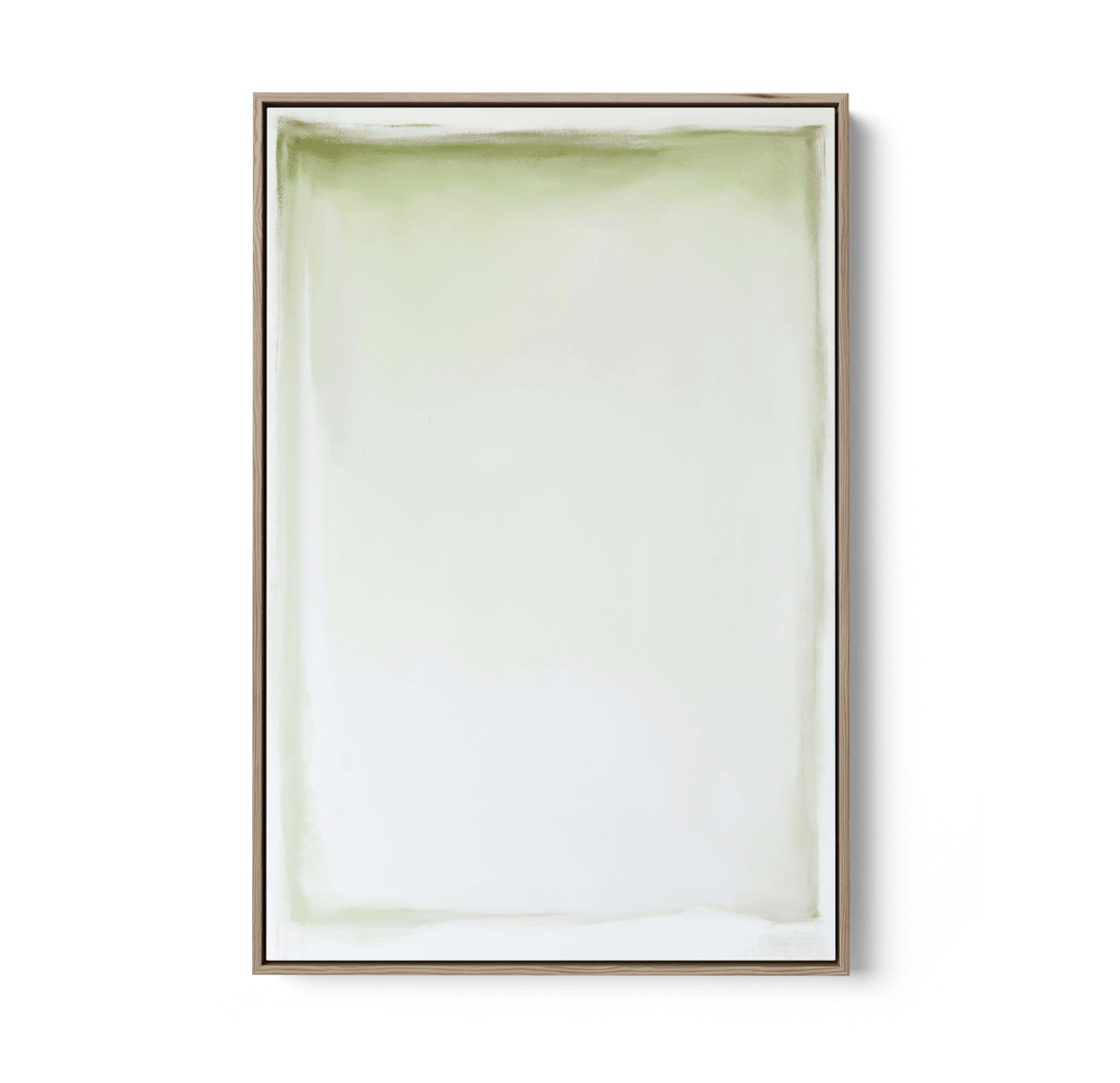 Rosyln - Green Modern Abstract Stretched Canvas or Wall Art Print - I Heart Wall Art - Poster Print, Canvas Print or Framed Art Print