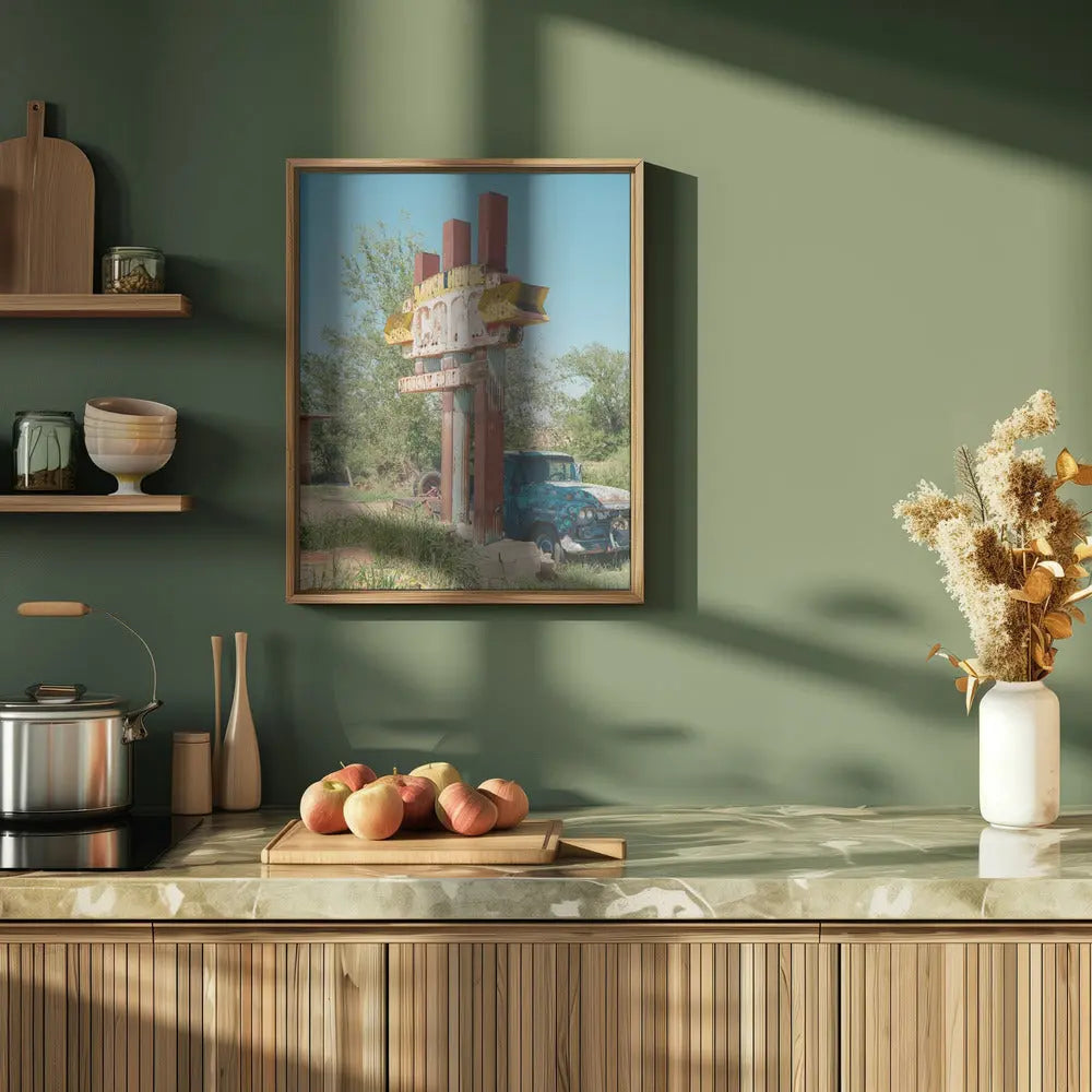 Route 66 III - Stretched Canvas, Poster or Fine Art Print I Heart Wall Art