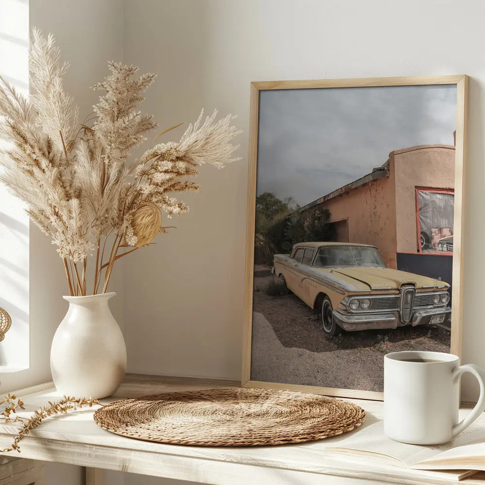 Route 66 Oldtimer - Stretched Canvas, Poster or Fine Art Print I Heart Wall Art