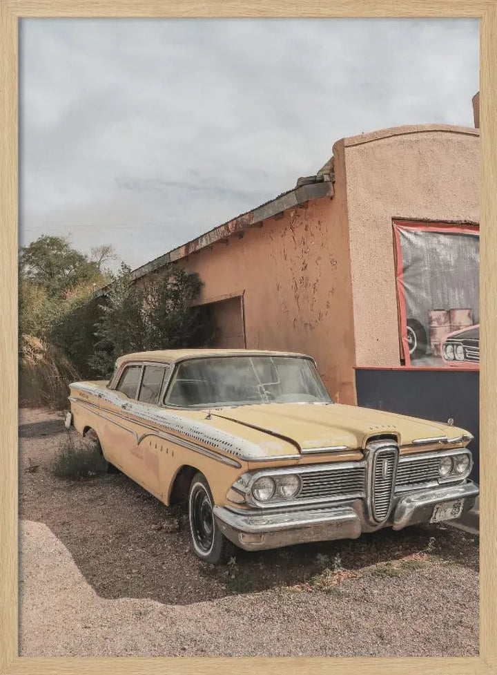 Route 66 Oldtimer - Stretched Canvas, Poster or Fine Art Print I Heart Wall Art