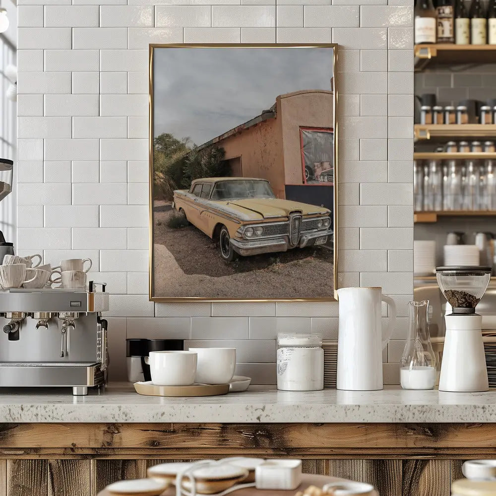 Route 66 Oldtimer - Stretched Canvas, Poster or Fine Art Print I Heart Wall Art