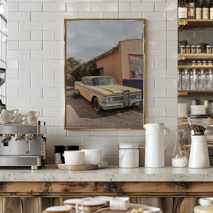 Route 66 Oldtimer - Stretched Canvas, Poster or Fine Art Print I Heart Wall Art