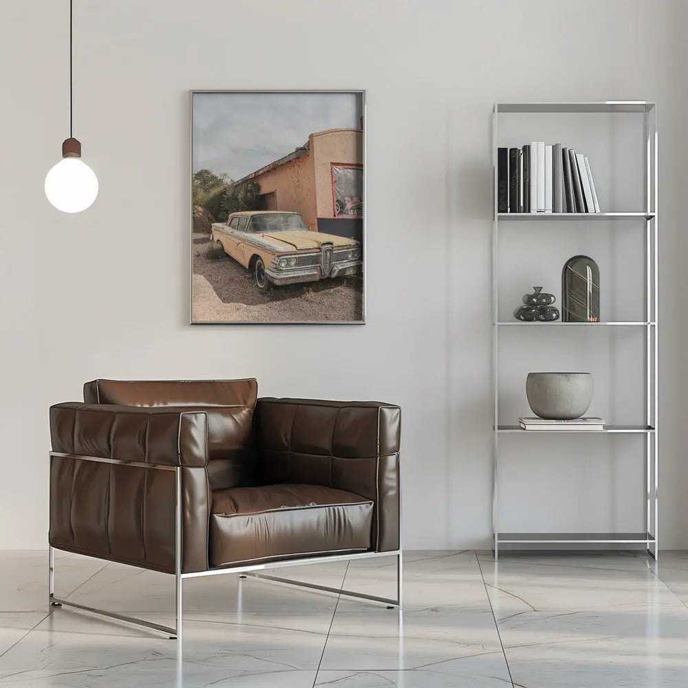 Route 66 Oldtimer - Stretched Canvas, Poster or Fine Art Print I Heart Wall Art