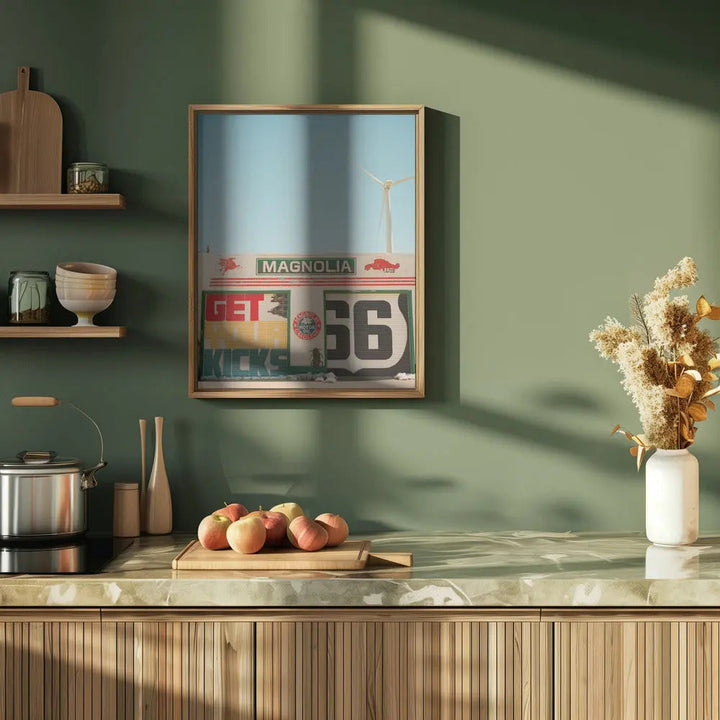Route 66 VI - Stretched Canvas, Poster or Fine Art Print I Heart Wall Art