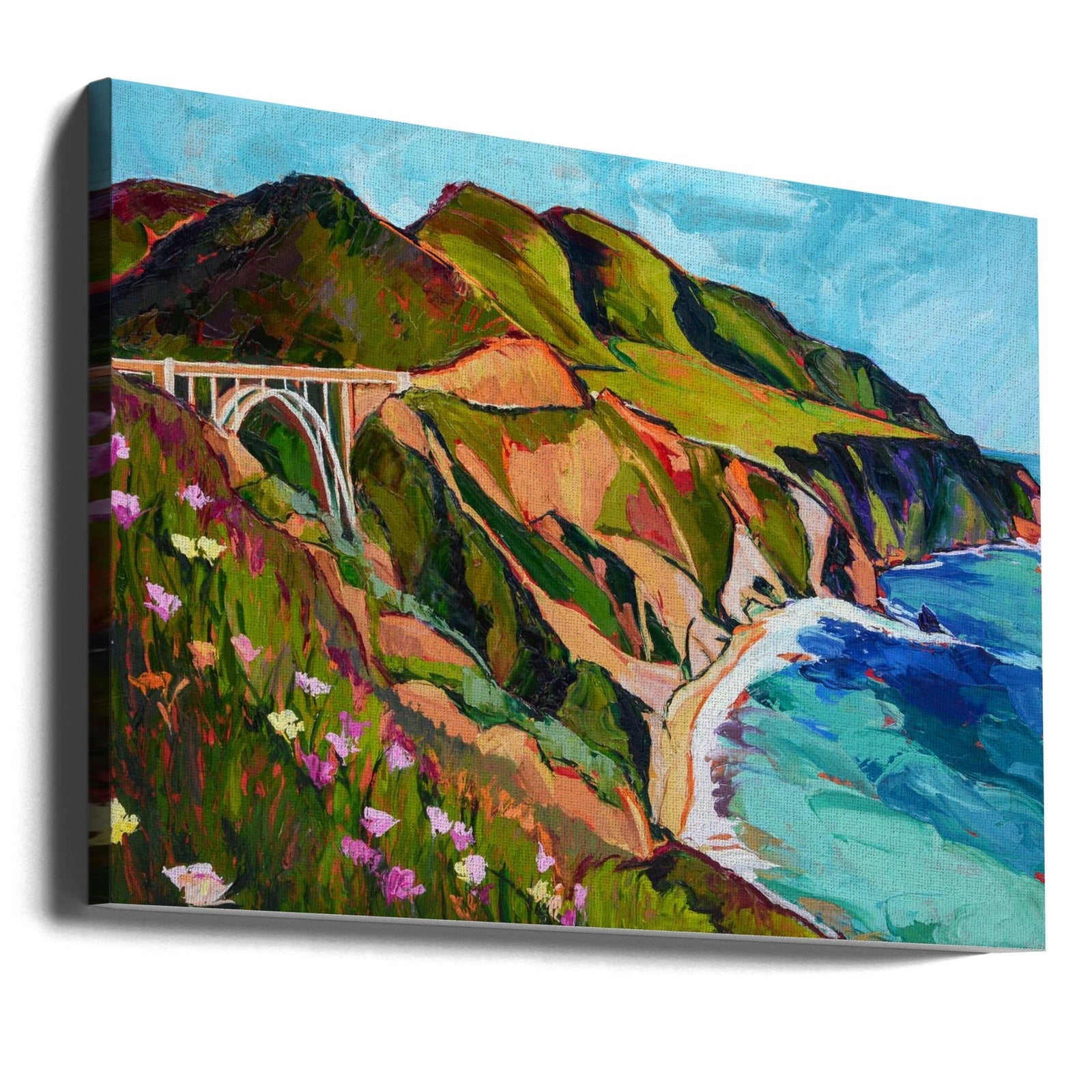 Route One Bridge - Stretched Canvas, Poster or Fine Art Print I Heart Wall Art