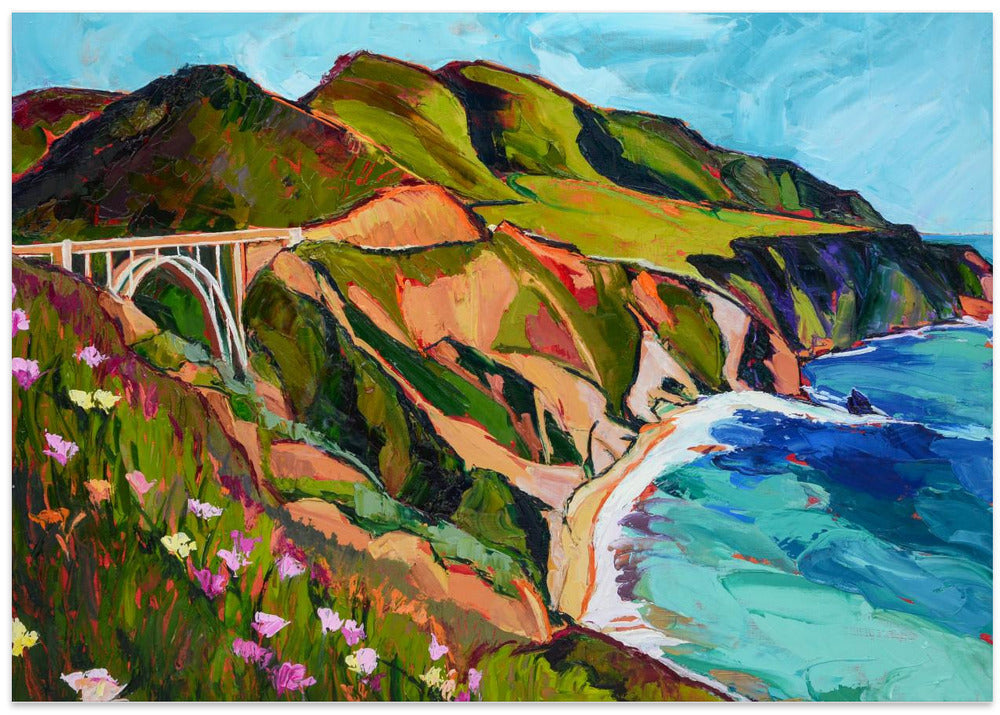 Route One Bridge - Stretched Canvas, Poster or Fine Art Print I Heart Wall Art