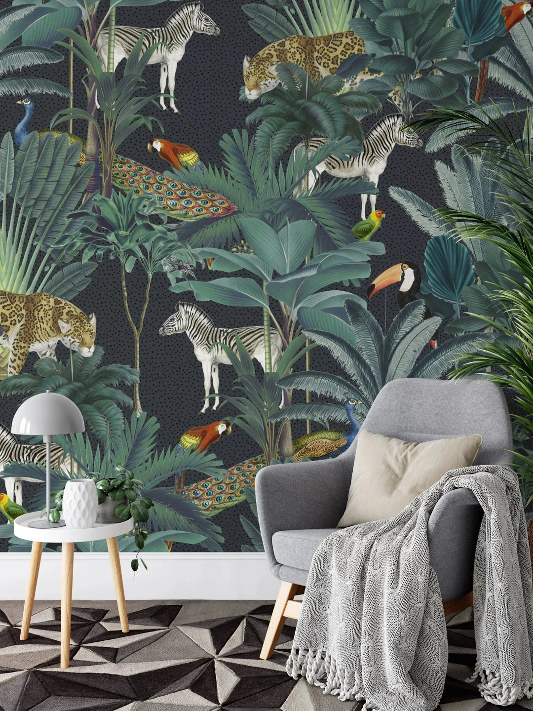 Royal Jungle - Peel and Stick Wallpaper I Heart Wall Art Australia