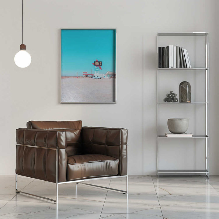 Roy&amp;039;s Motel Cafe Vintage Sign - Stretched Canvas, Poster or Fine Art Print - I Heart Wall Art - Poster Print, Canvas Print or Framed Art Print