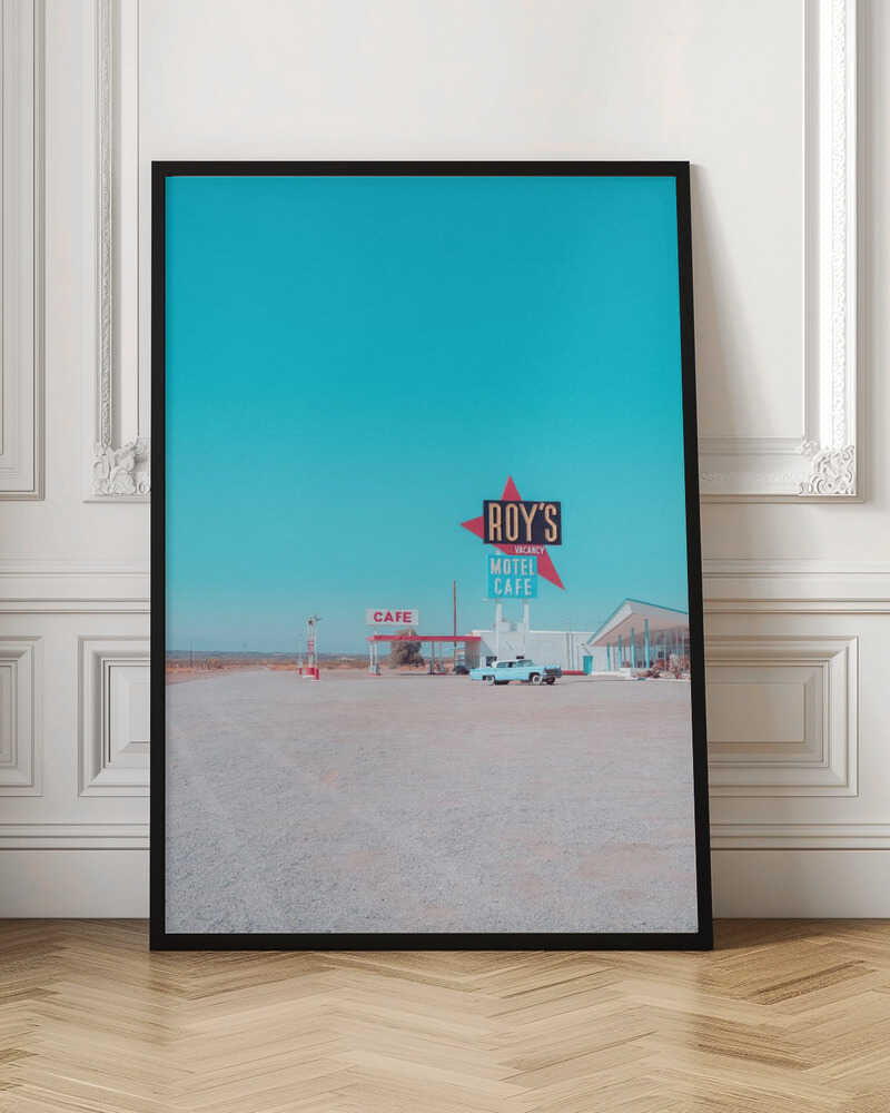 Roy&amp;039;s Motel Cafe Vintage Sign - Stretched Canvas, Poster or Fine Art Print - I Heart Wall Art - Poster Print, Canvas Print or Framed Art Print