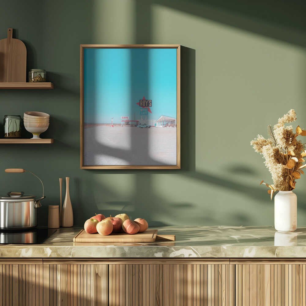 Roy&amp;039;s Motel Cafe Vintage Sign - Stretched Canvas, Poster or Fine Art Print - I Heart Wall Art - Poster Print, Canvas Print or Framed Art Print