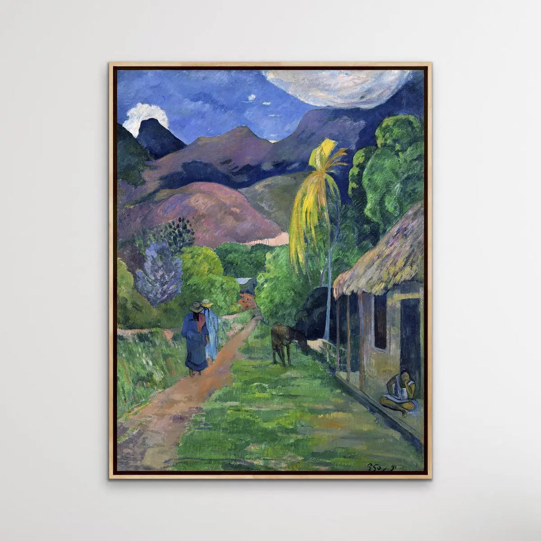 Rue De Tahiti by Paul Gauguin - Classic Canvas or Art Print I Heart Wall Art Australia 
