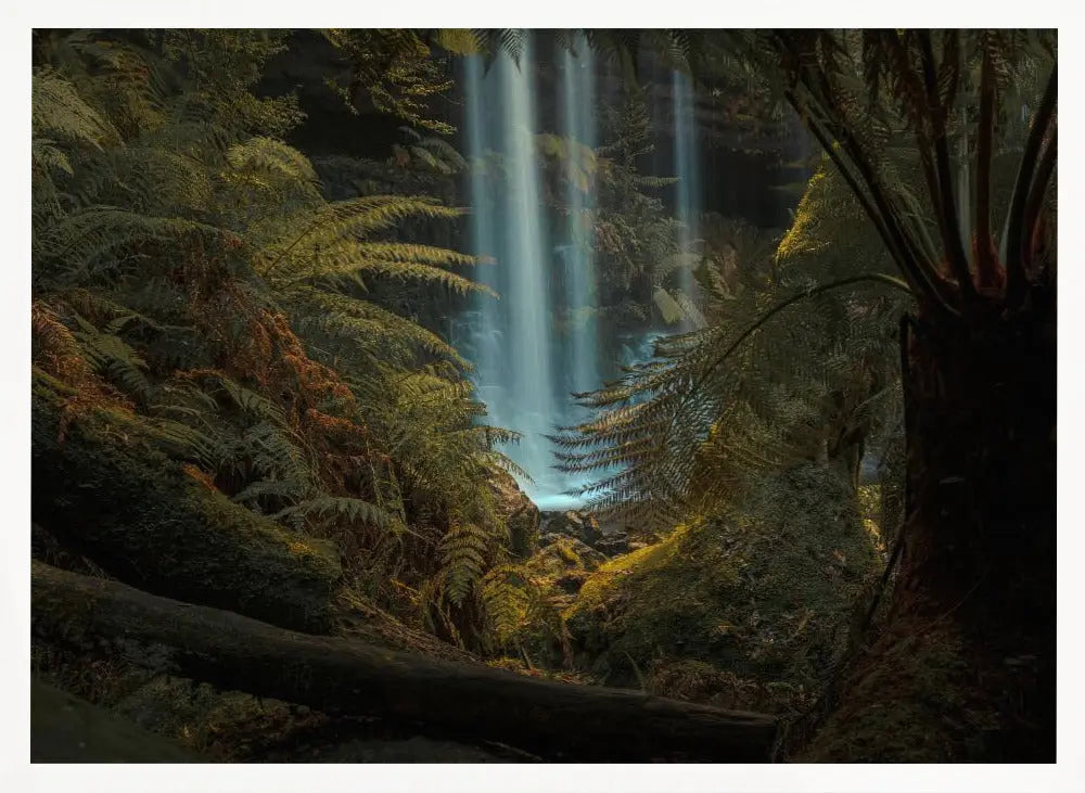 Russel falls, Tasmania - Stretched Canvas, Poster or Fine Art Print I Heart Wall Art