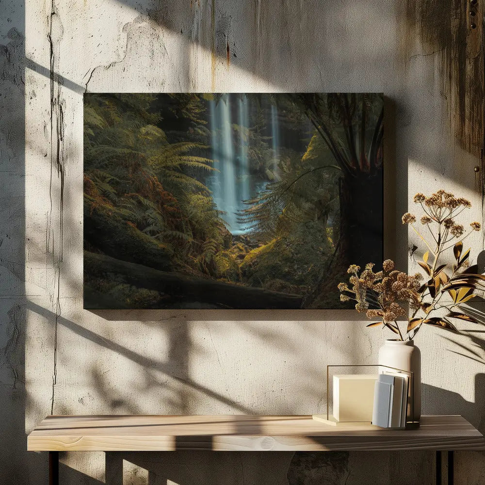 Russel falls, Tasmania - Stretched Canvas, Poster or Fine Art Print I Heart Wall Art