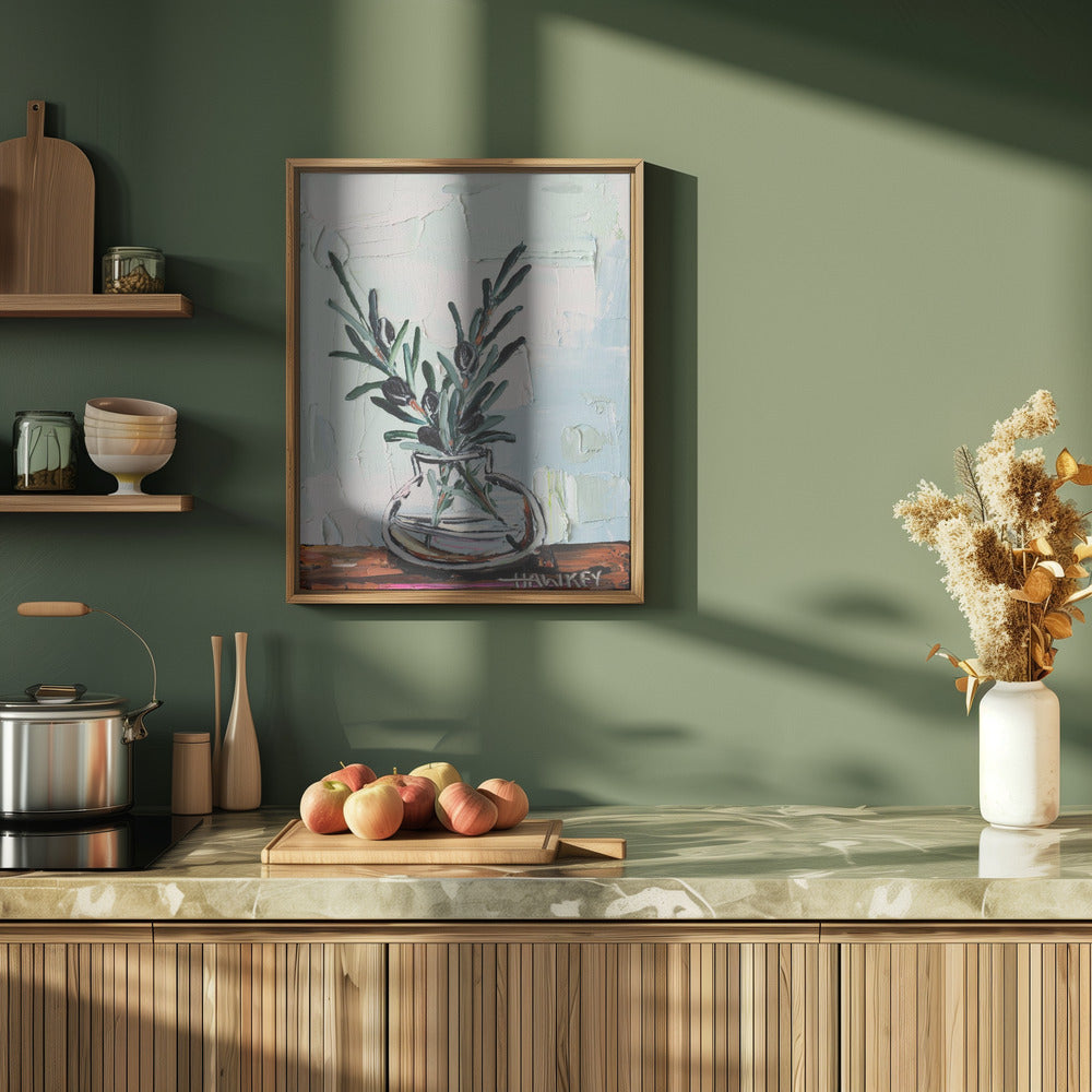 Rustic Olives Master - Stretched Canvas, Poster or Fine Art Print I Heart Wall Art