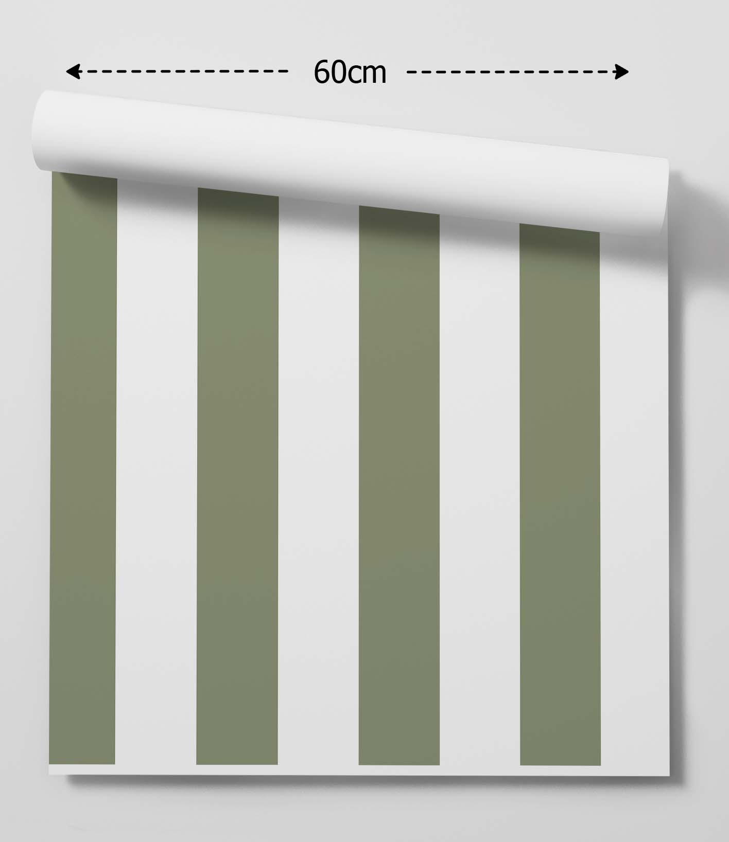 Sage Green Striped Wallpaper - Peel and Stick Adhesive Wallpaper I Heart Wall Art Australia