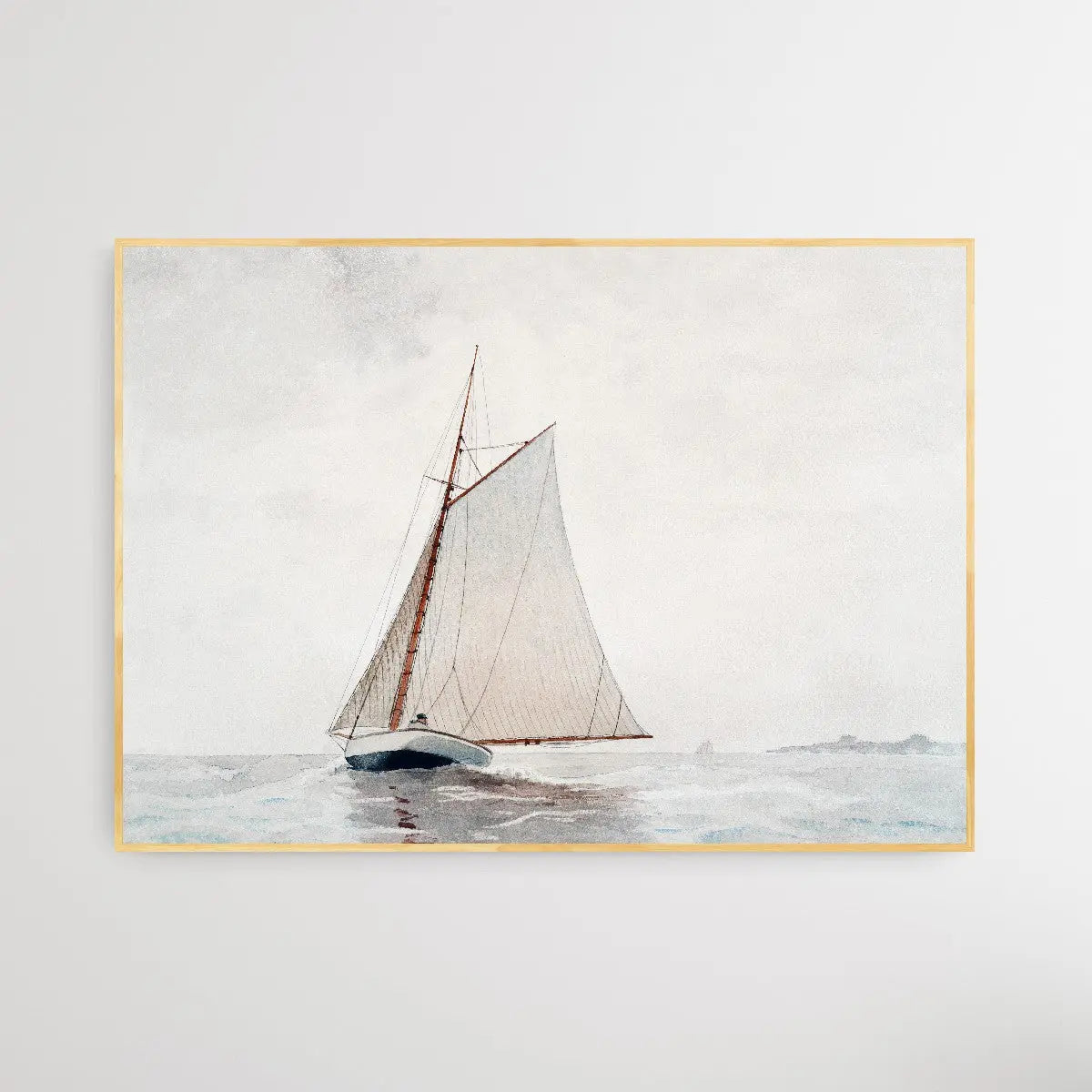 Sailing off Gloucester (ca.1880) by Winslow Homer - I Heart Wall Art