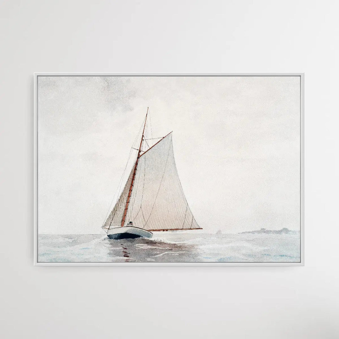 Sailing off Gloucester (ca.1880) by Winslow Homer - I Heart Wall Art