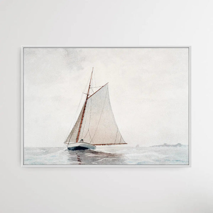 Sailing off Gloucester (ca.1880) by Winslow Homer - I Heart Wall Art