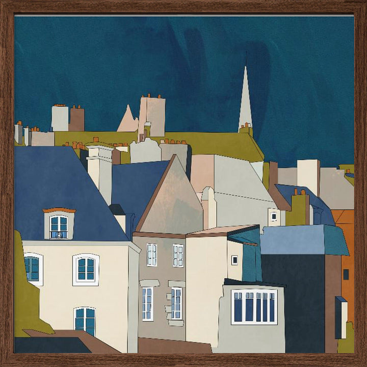 Saint Malo Kopie - Square Stretched Canvas, Poster or Fine Art Print I Heart Wall Art