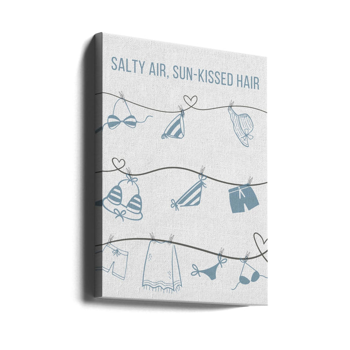 Salty Air - Clothesline - Stretched Canvas, Poster or Fine Art Print I Heart Wall Art