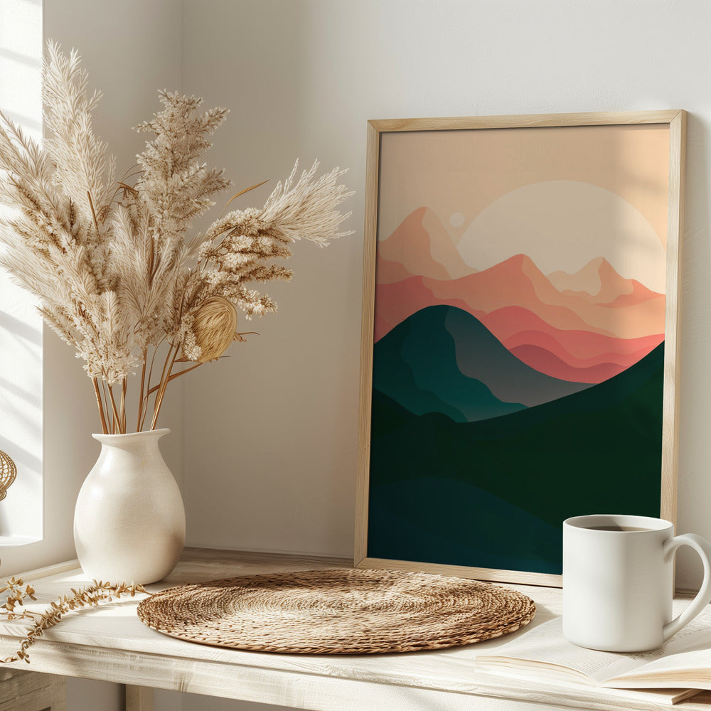 Sand Dune Mountains - Stretched Canvas, Poster or Fine Art Print I Heart Wall Art