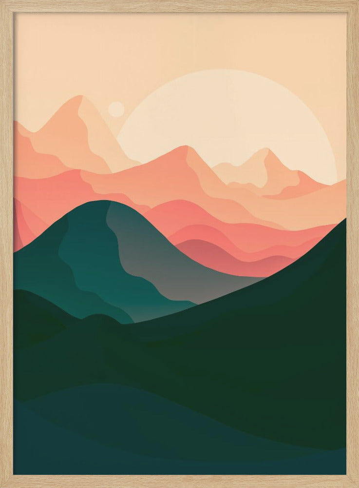 Sand Dune Mountains - Stretched Canvas, Poster or Fine Art Print I Heart Wall Art