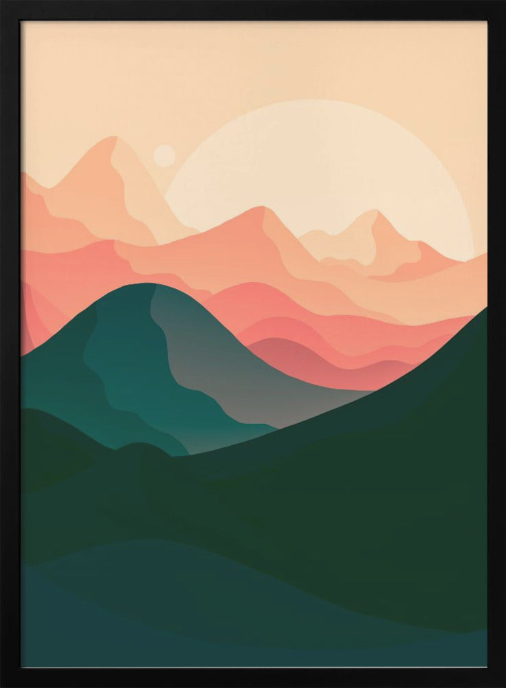 Sand Dune Mountains - Stretched Canvas, Poster or Fine Art Print I Heart Wall Art