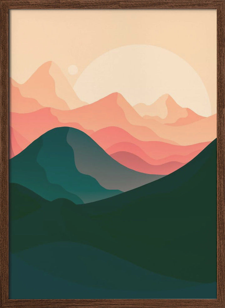 Sand Dune Mountains - Stretched Canvas, Poster or Fine Art Print I Heart Wall Art