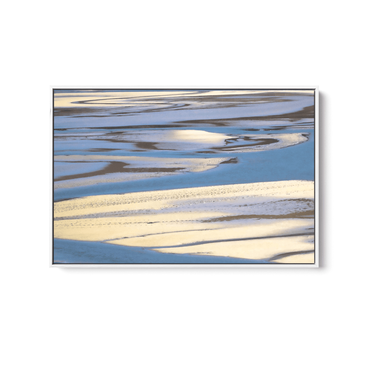 Sandbar - Blue Beach Landscape, Stretched Canvas or Wall Art Print - I Heart Wall Art - Poster Print, Canvas Print or Framed Art Print