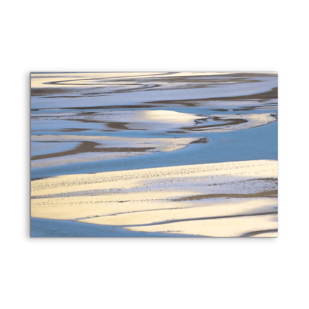 Sandbar - Blue Beach Landscape, Stretched Canvas or Wall Art Print - I Heart Wall Art - Poster Print, Canvas Print or Framed Art Print
