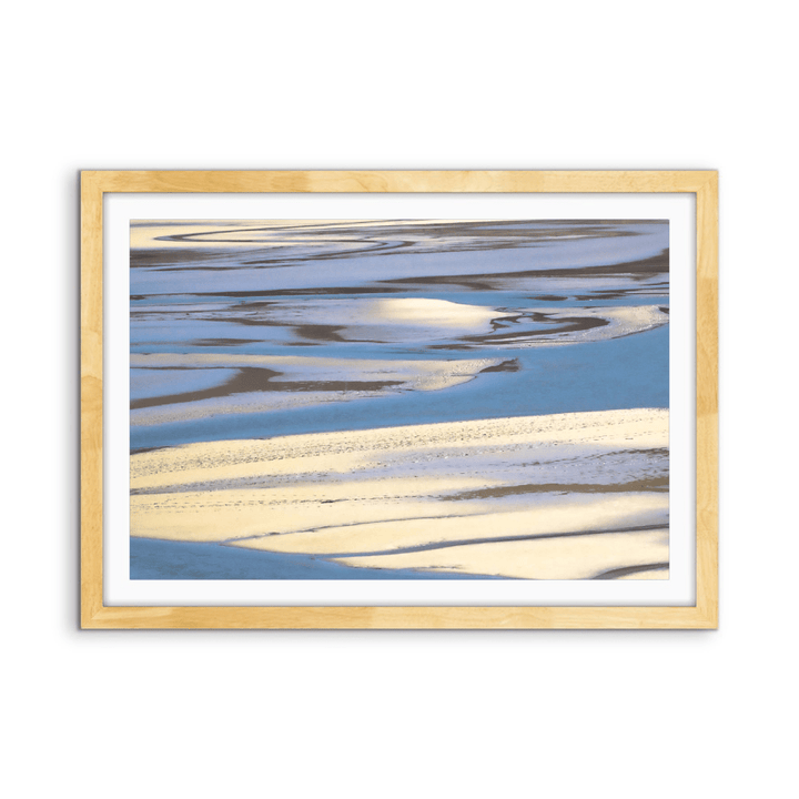 Sandbar - Blue Beach Landscape, Stretched Canvas or Wall Art Print - I Heart Wall Art - Poster Print, Canvas Print or Framed Art Print